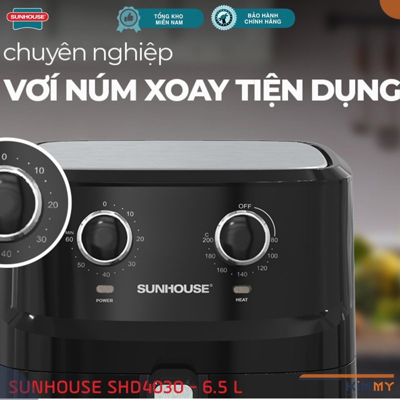 Nồi chiên không dầu 6.5L Sunhouse SHD4030 - 1700W
